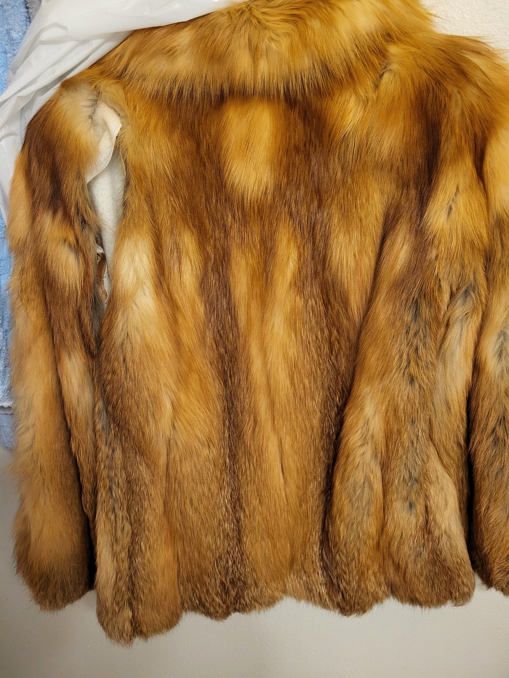 Red Fox Fur Jacket Craft/sewing Practice. - Picture 3 of 6